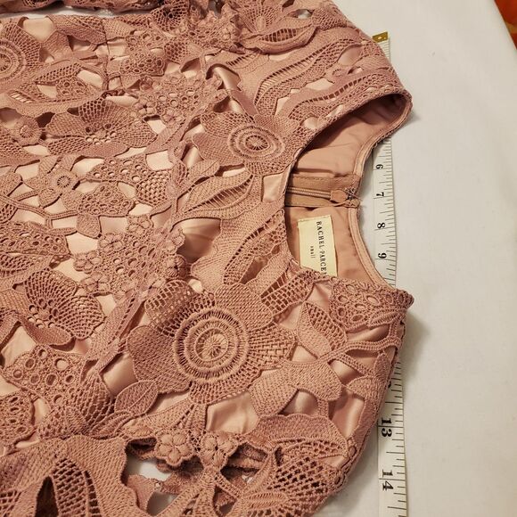 Rachel Parcell Sz Small Windsor Dress Dusty Rose Pink Wedding Event Formal - Picture 13 of 16